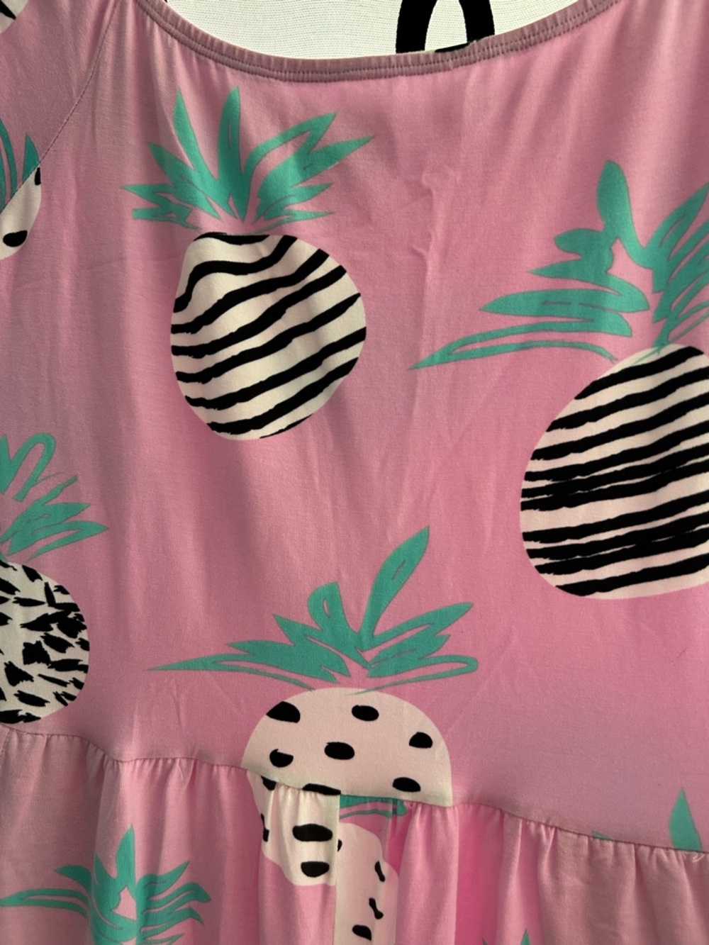 Ava Sky Pink Pineapple Print Romper